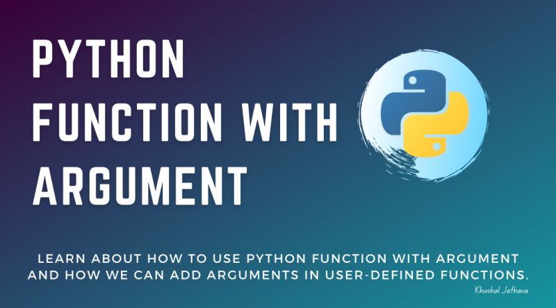 Parameter Vs Argument In Python Function Python 3 Series Of Basics - Best Gradient Patterns in Desktop